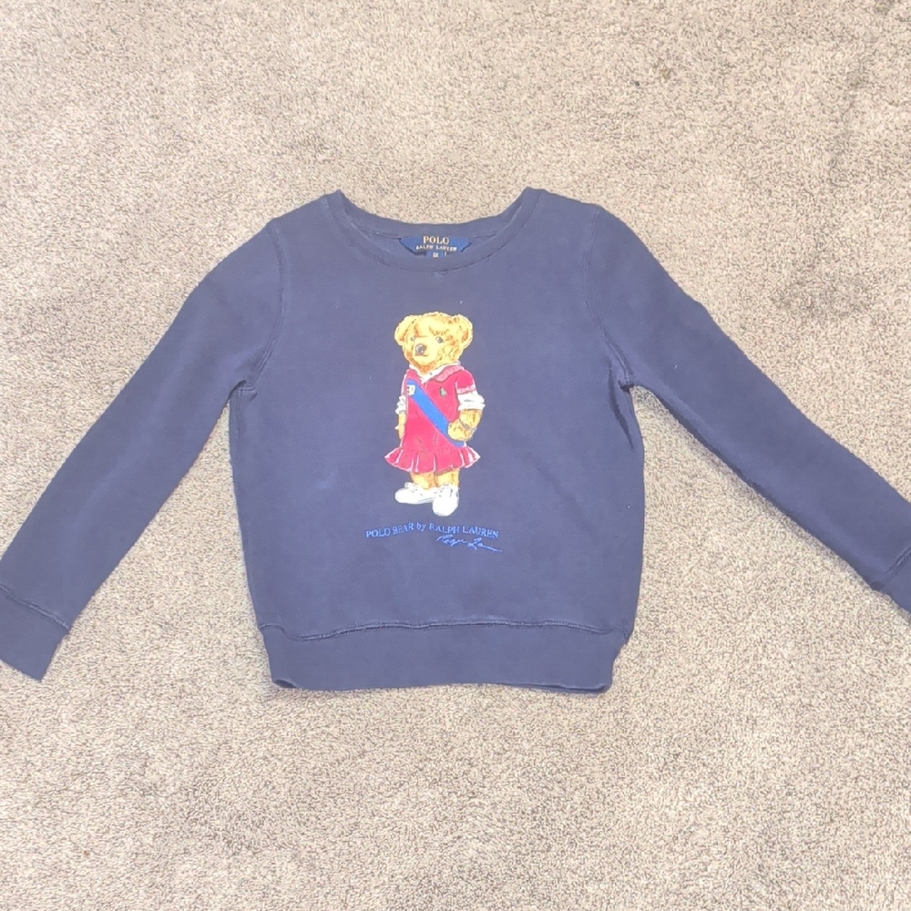 Polo by Ralph Lauren Kids Navy Sweatshirt with Bear Graphic